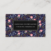 ナチュラルフラワーイラストレーション 予約カード (裏面)