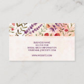 ナチュラルフラワーイラストレーション 名刺 (裏面)