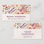 ナチュラルフラワーイラストレーション 名刺 (正面/裏面)