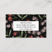 ナチュラルフラワーイラストレーション 名刺 (裏面)