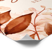 ナチュラルフラワーウェディングシャワー ウェルカムサイン ポスター (角)