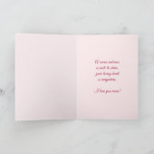 ナチュラルフラワーハート – ハッピー母の日ピンク。 シーズンカード (内部)