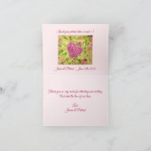 ナチュラルフラワーハート – 矢印でピアス。 サンキューカード (内部)