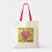 ナチュラルフラワーハート – 矢印でピアス。 トートバッグ (裏面)