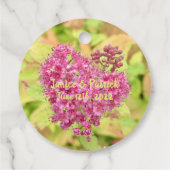 ナチュラルフラワーハート – 矢印でピアス。 フェイバータグ (裏面)