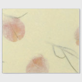 ナチュラルフローラクラフトアースオレンジ花びらムルベリー ラッピングペーパー (フラット)