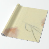 ナチュラルフローラクラフトアースオレンジ花びらムルベリー ラッピングペーパー (アンロールド)