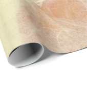 ナチュラルフローラクラフトアースオレンジ花びらムルベリー ラッピングペーパー (ロールコーナー)