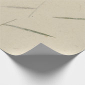 ナチュラルフローラグラスグリーンアイボリーベージュクリーミー ラッピングペーパー (角)