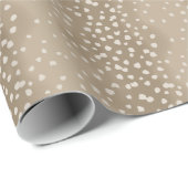 ナチュラルブラウンベビーディアファウンスポット ラッピングペーパー (ロールコーナー)