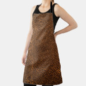 ナチュラルブラウンレザー：テクスチャ付き背景 エプロン (インサイチュ)