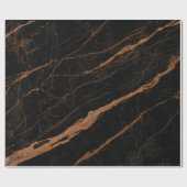 ナチュラルブラックエンベラダーマーブルテクスチャバックグラウンド  ラッピングペーパー (フラット)