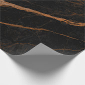 ナチュラルブラックエンベラダーマーブルテクスチャバックグラウンド  ラッピングペーパー (角)