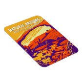 ナチュラルブリッジズナショナルモニュメントユタヴィンテージ マグネット (右側)