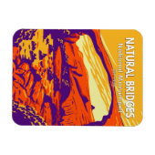 ナチュラルブリッジズナショナルモニュメントユタヴィンテージ マグネット (横)