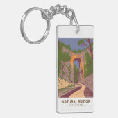 ナチュラルブリッジ州パークバージニアヴィンテージ キーホルダー (正面左)