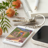 ナチュラルブリッジ州パークバージニアヴィンテージ キーホルダー (正面右)