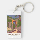 ナチュラルブリッジ州パークバージニアヴィンテージ キーホルダー (裏面)