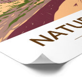 ナチュラルブリッジ州パークバージニアヴィンテージ ポスター (角)