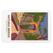 ナチュラルブリッジ州パークバージニアヴィンテージ マグネット (横)