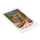 ナチュラルブリッジ州パークバージニアヴィンテージ マグネット (右側)