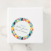 ナチュラルブルーイエローウォーター色ひまわり結婚の花 フェイバータグ (インサイチュ)