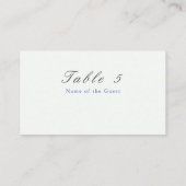 ナチュラルブルーイエローウォーター色ひまわり結婚の花 プレイスカード (裏面)