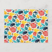 ナチュラルブルーイエローウォーター色ひまわり結婚の花 ポストカード (正面)