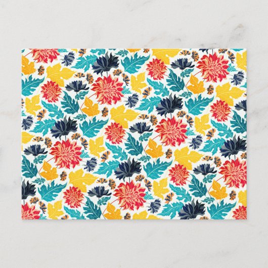 ナチュラルブルーイエローウォーター色ひまわり結婚の花 ポストカード (正面)