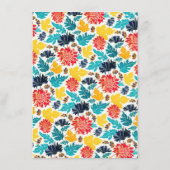 ナチュラルブルーイエローウォーター色ひまわり結婚の花 メニュー (裏面)