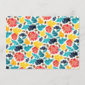 ナチュラルブルーイエローウォーター色ひまわり結婚の花 メニュー (裏面)