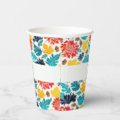 ナチュラルブルーイエローウォーター色ひまわり結婚の花 紙コップ (右)