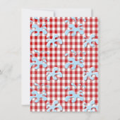 ナチュラルプールとBBQパーティーの招待状 招待状 (裏面)