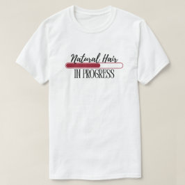 "ナチュラルヘアの成長中" ブラックヘアラブTシャツ Tシャツ