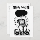 ナチュラルヘアTシャツ ポストカード (正面/裏面)