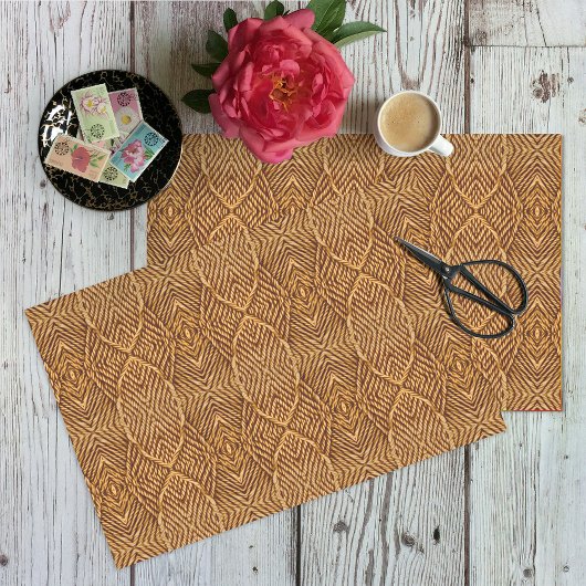 ナチュラルヘッシアンジュテプラントファイバープリント – クラフティング 薄葉紙