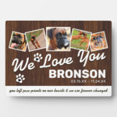 ナチュラルペットメモリアルキープセイク フォトプラーク (正面)