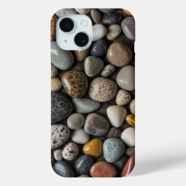 ナチュラルペブルコレクション - ミニマリストと自然 iPhone 15ケース