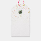 ナチュラルホリデーパイン素朴リースクリスマス ギフトタグ (裏面)