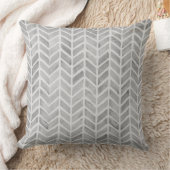 ナチュラルホームの灰色の矢印パターン クッション (ブランケット)
