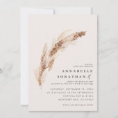 ナチュラルボホパンパスグラスエレガントな結婚式 (正面)