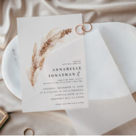 ナチュラルボホパンパスグラスエレガントな結婚式