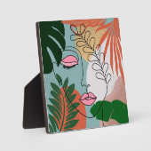 ナチュラルボホ熱帯イラストレーション フォトプラーク (正面)