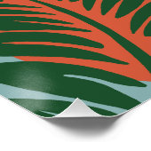 ナチュラルボホ熱帯イラストレーション ポスター (コーナー)