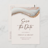 ナチュラルマーブルゲート日付のはがきを保存 ポストカード (正面/裏面)