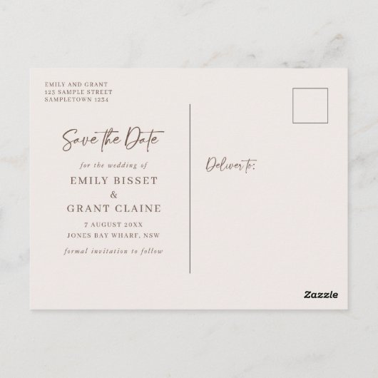 ナチュラルマーブルゲート日付のはがきを保存 ポストカード