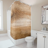 ナチュラルモミ材：テクスチャ付きサーフェス シャワーカーテン (インサイチュ)