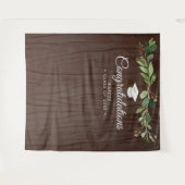 ナチュラルユーカリ卒業写真背景 タペストリー (正面(横))