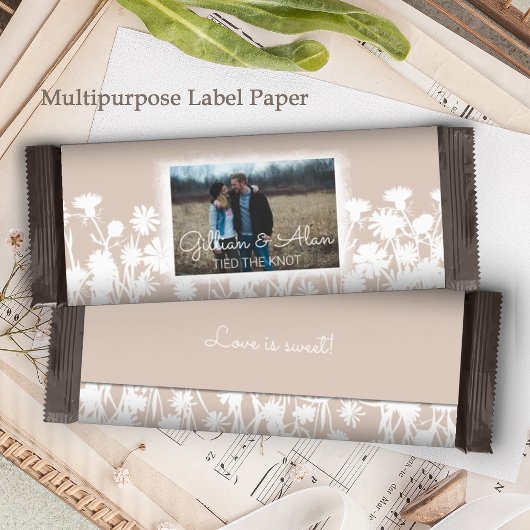 ナチュラルライトベージュ結婚ズキャンディバーラッパー