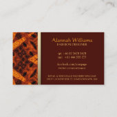 ナチュラルライフエコファッションデザイン名刺 名刺 (裏面)